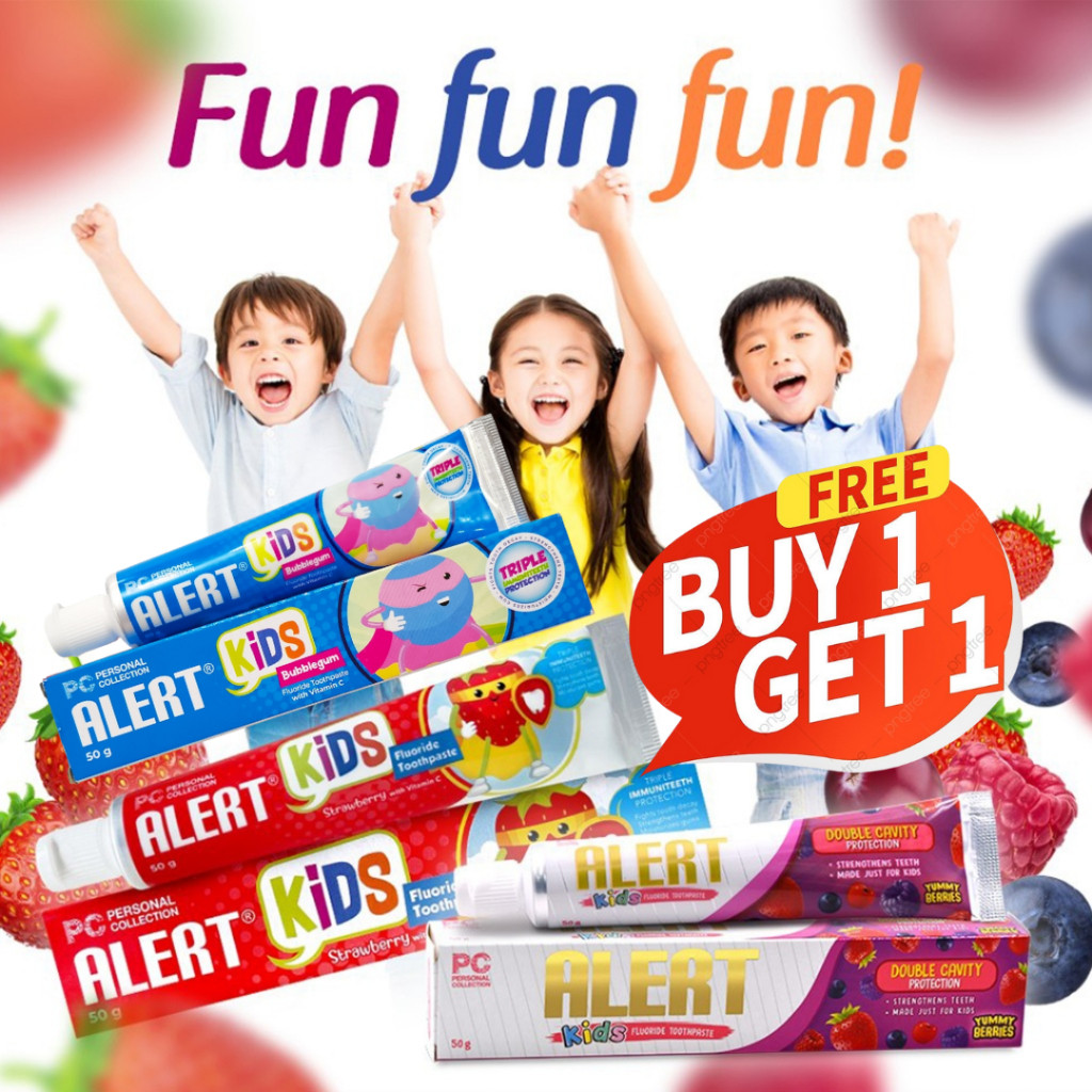Personal Collection Alert Kids Toothpaste Yummy Berries, Bubblegum ...