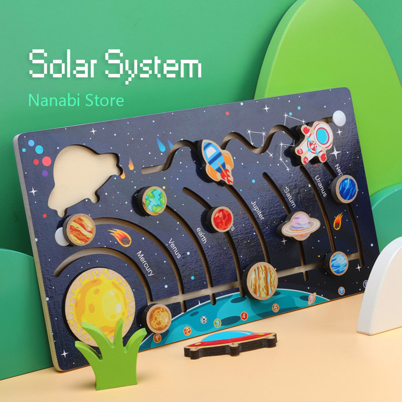 Educational Toys Eight Planets Outer Space Solar System Jigsaw Puzzle ...