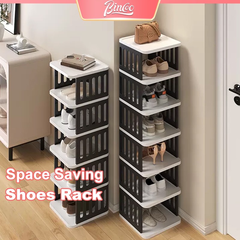 BINCOO{H>9[TW;Layers Shoe Rack Organizer Stackable Shoes Storage Rack ...