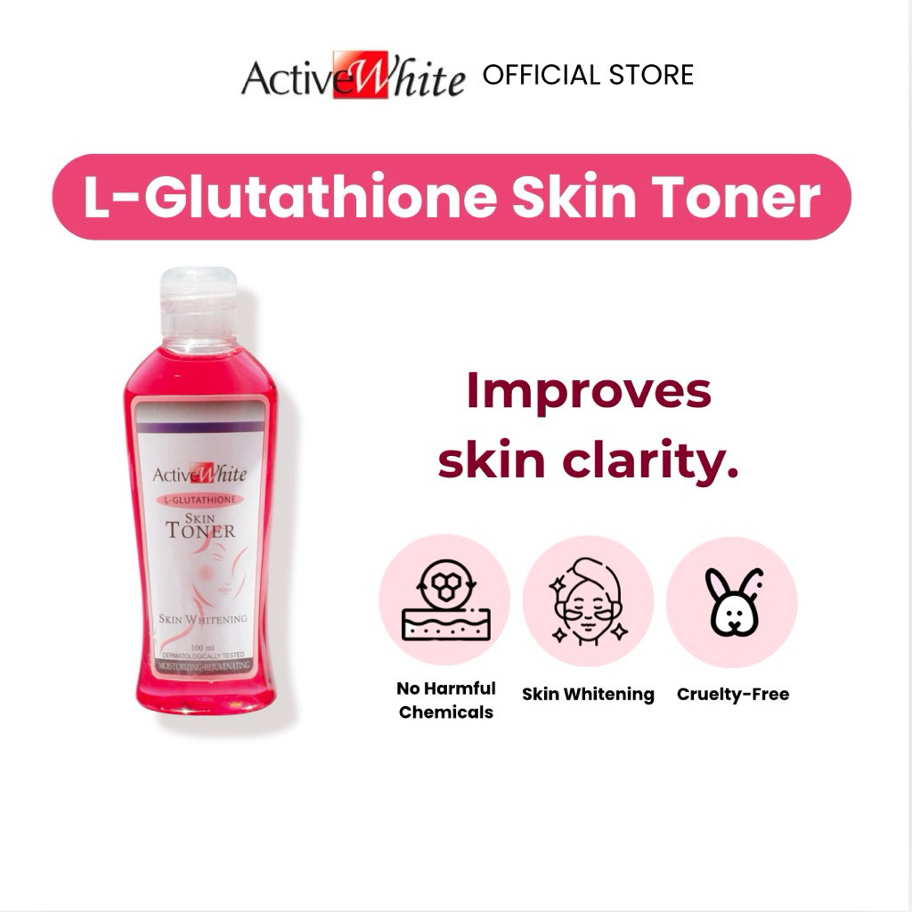 active white l-glutathione Active White L-Glutathione Whitening:n:Skin*a'Toner,+Z(100ml
