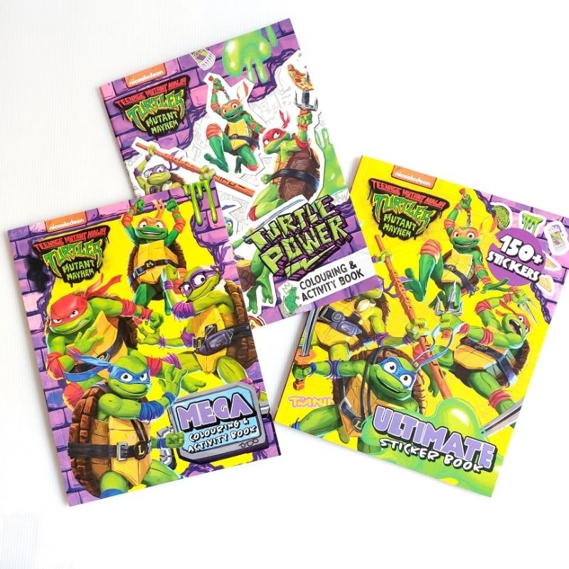 Teenage Mutant Ninja Turtles Coloring Sticker Activity Books Series ...