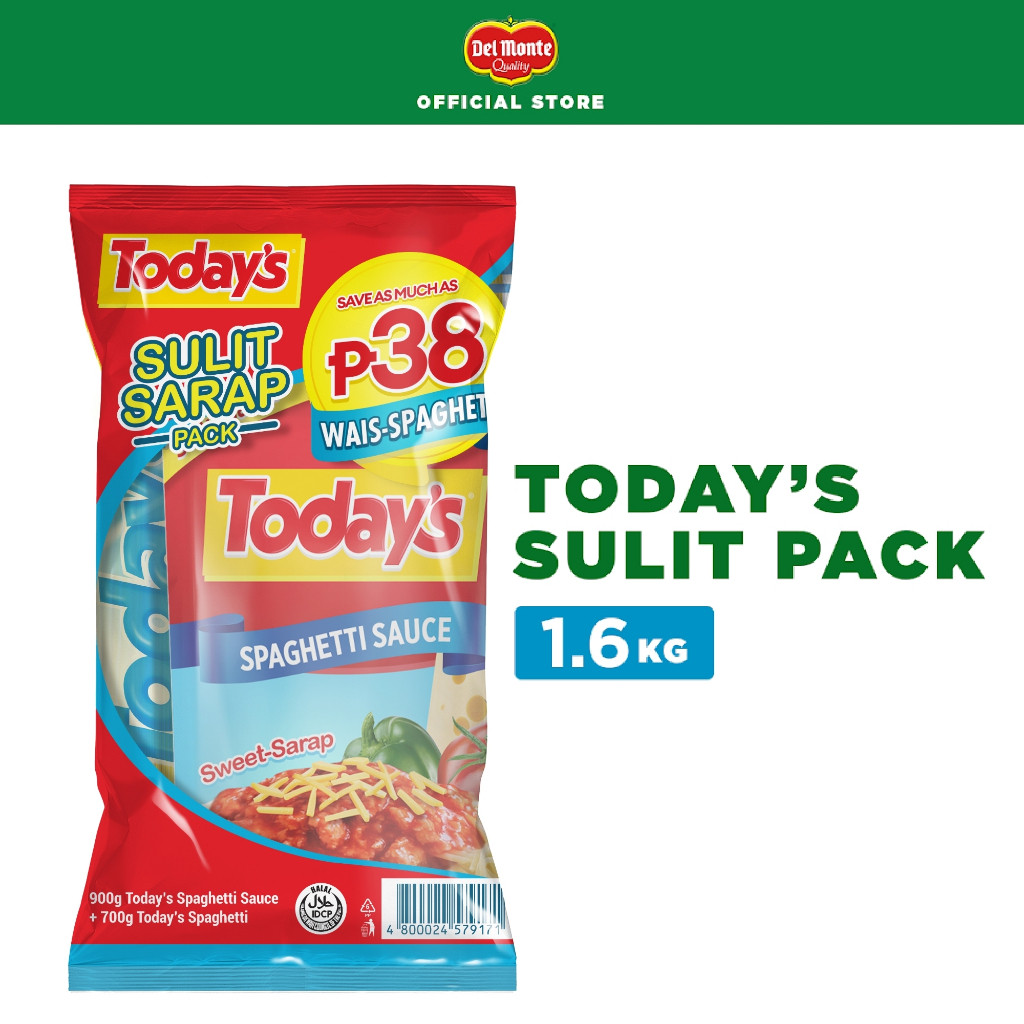 Del Monte Today's Sulit Pack (Spaghettig^Sauce;dT{And{U'Pasta) | Shopee ...