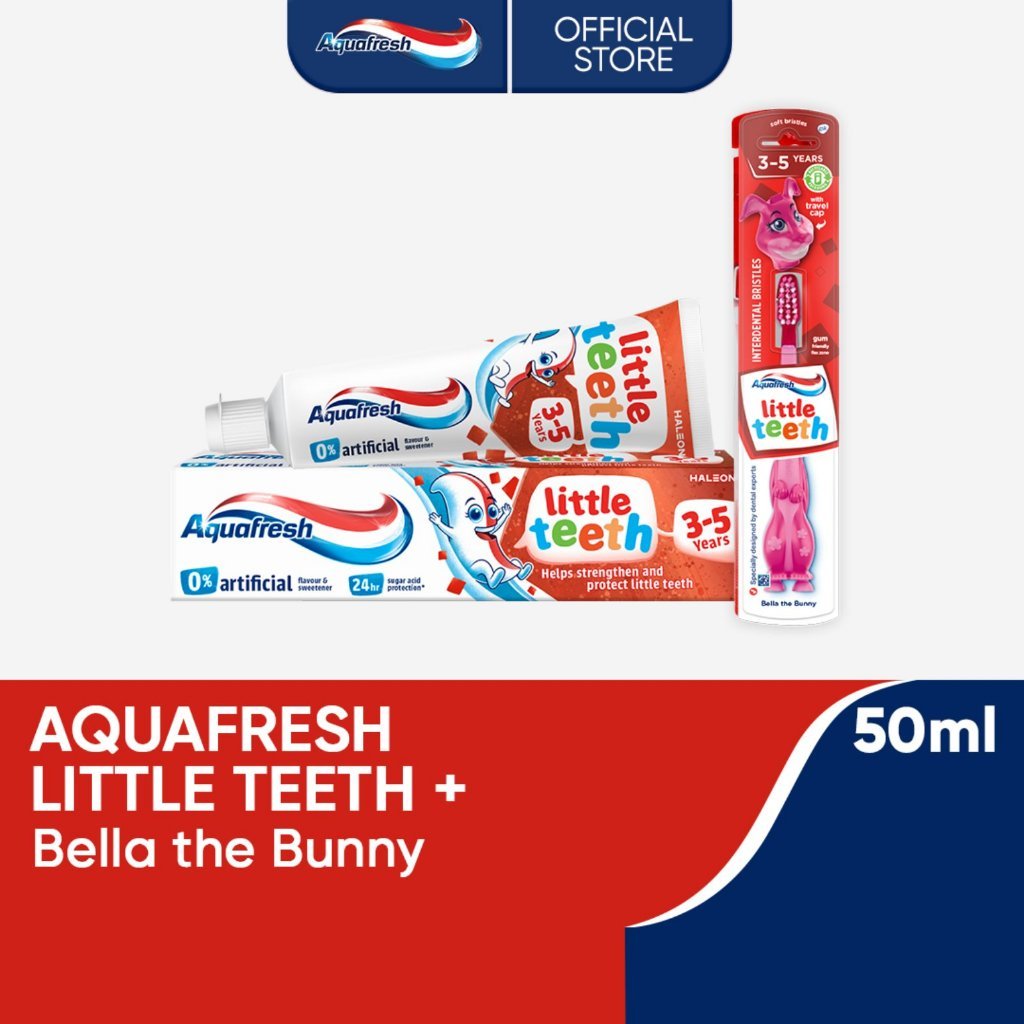 Aquafresh Little Teeth Kids' Toothpaste 50ml With Bella!cy>The'B