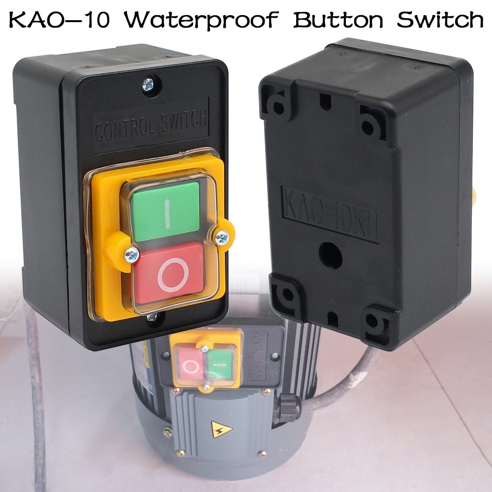 KAO-10,Waterproof Button Switch Control Box,3P,Three-Phase Power^JC ...