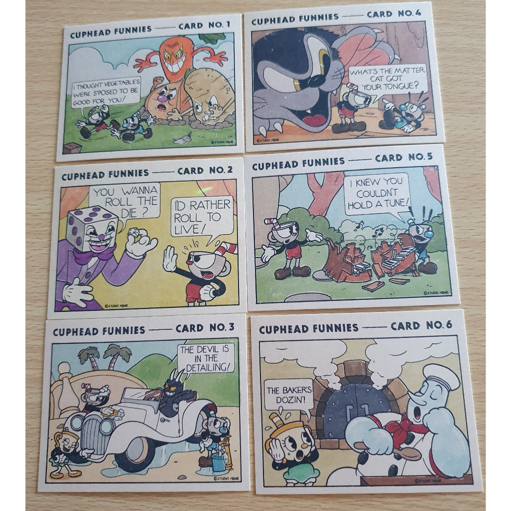 PS4 PS5 Nintendo Switch Cuphead Funnies Collectible}c{Cards_Nn?(Brand ...