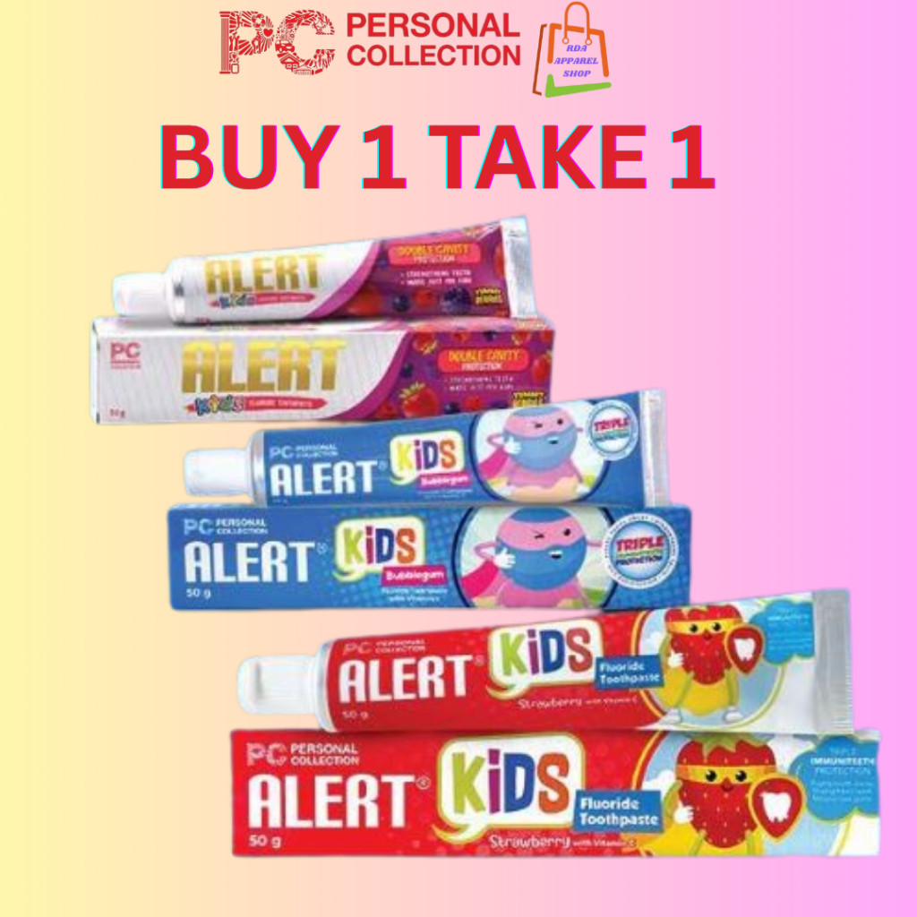 BUY 1 TAKE 1 : PC Alert Kids Toothpaste+M|{tI&50,wM)G | Shopee Philippines