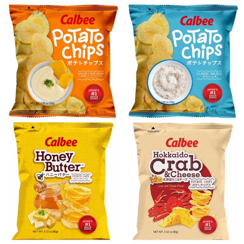 Jack 'n Jill Calbee Potato Chips Available in 4 Flavors>OQ{28g+E-/'ag ...