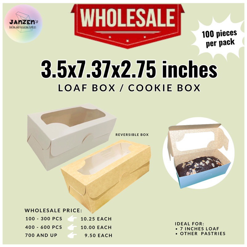 **Wholesale**{BB.100pcs|D`3.5x7.37x2.75 Fruitcake Box | Loaf*p*Box$Tw ...