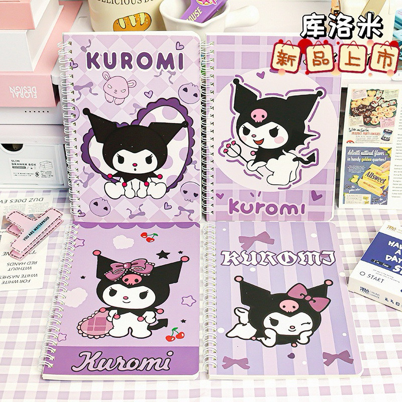 Cartoon Anime Sanrio Stationery Kuromi Cute Student A5 Notebook ...