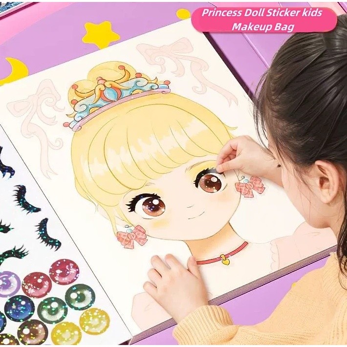 Sticker Book Dress Up Paper Doll for Kids Girls Sticker Toy Sticker ...