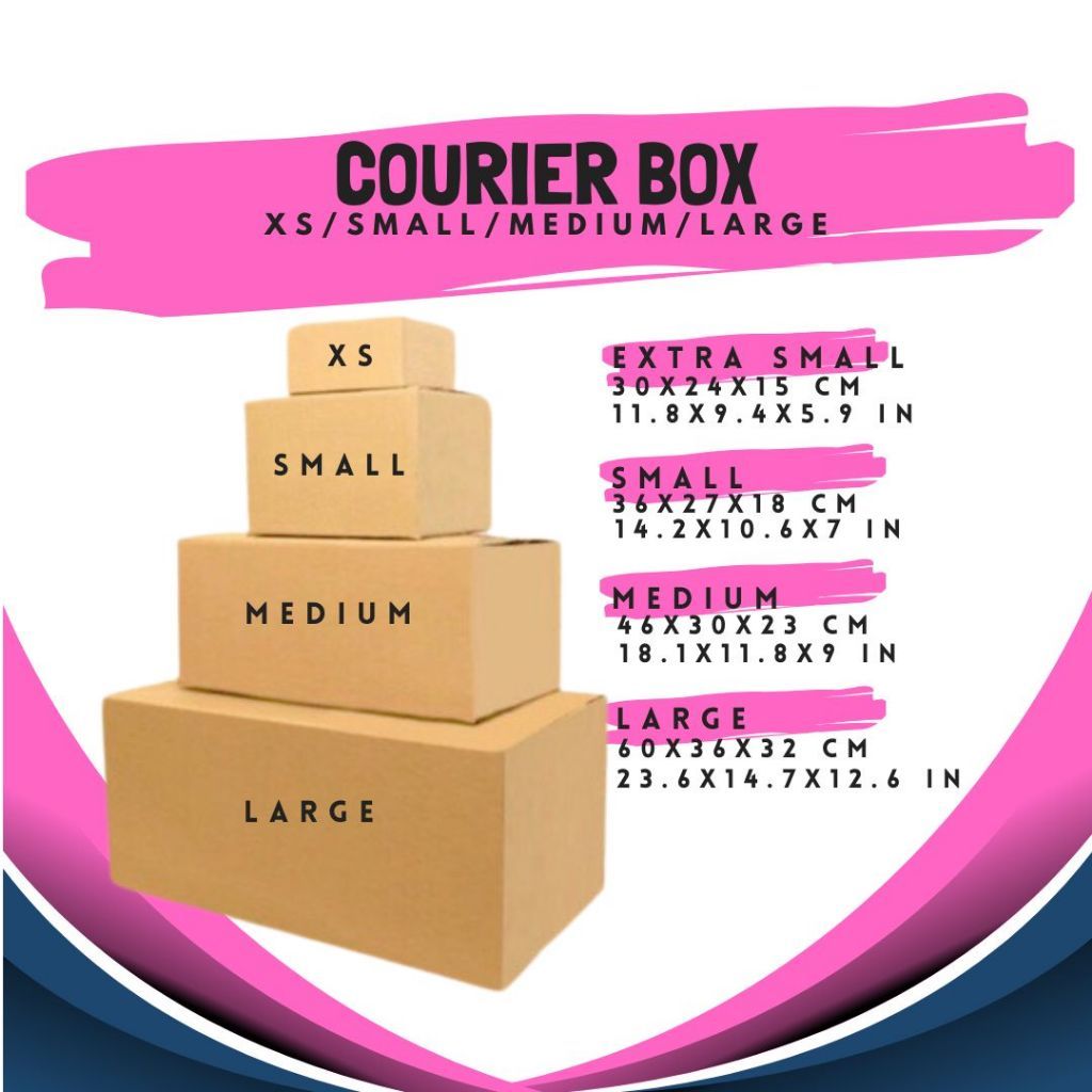 Plain JRS Shipping Box (Same Size Only) Corrugated Box Sold Per Piece ...