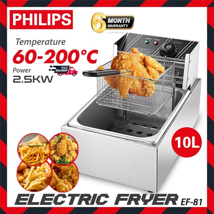 Philips deep fryer electric air fryer 10L electric fryer french fries ...