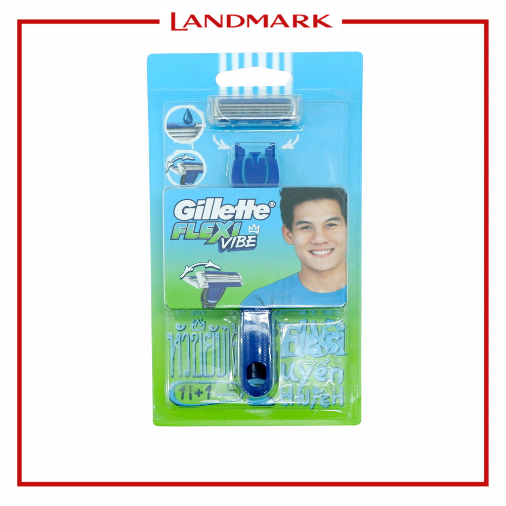 Gillette Flexi-Vibe Razor (1 Razor Handle and 1 Blade/Cartridge ...