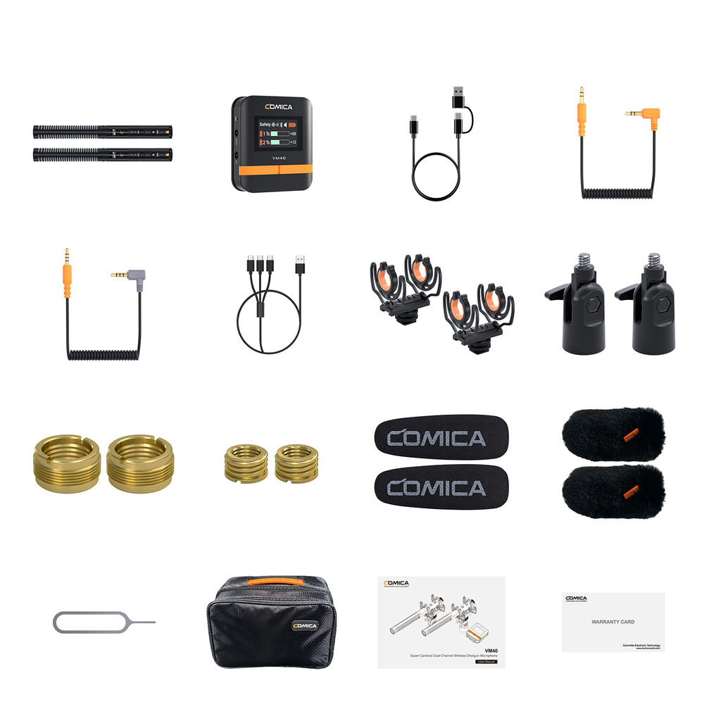 COMICA VM40 COMBO One-Trigger-Two 2.4G Wireless Microphone 48K/32bit ...