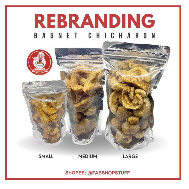REBRANDING{kJ_BAGNET[XN%CHICHARON>E>(without.ZX,label/sticker) | Shopee ...
