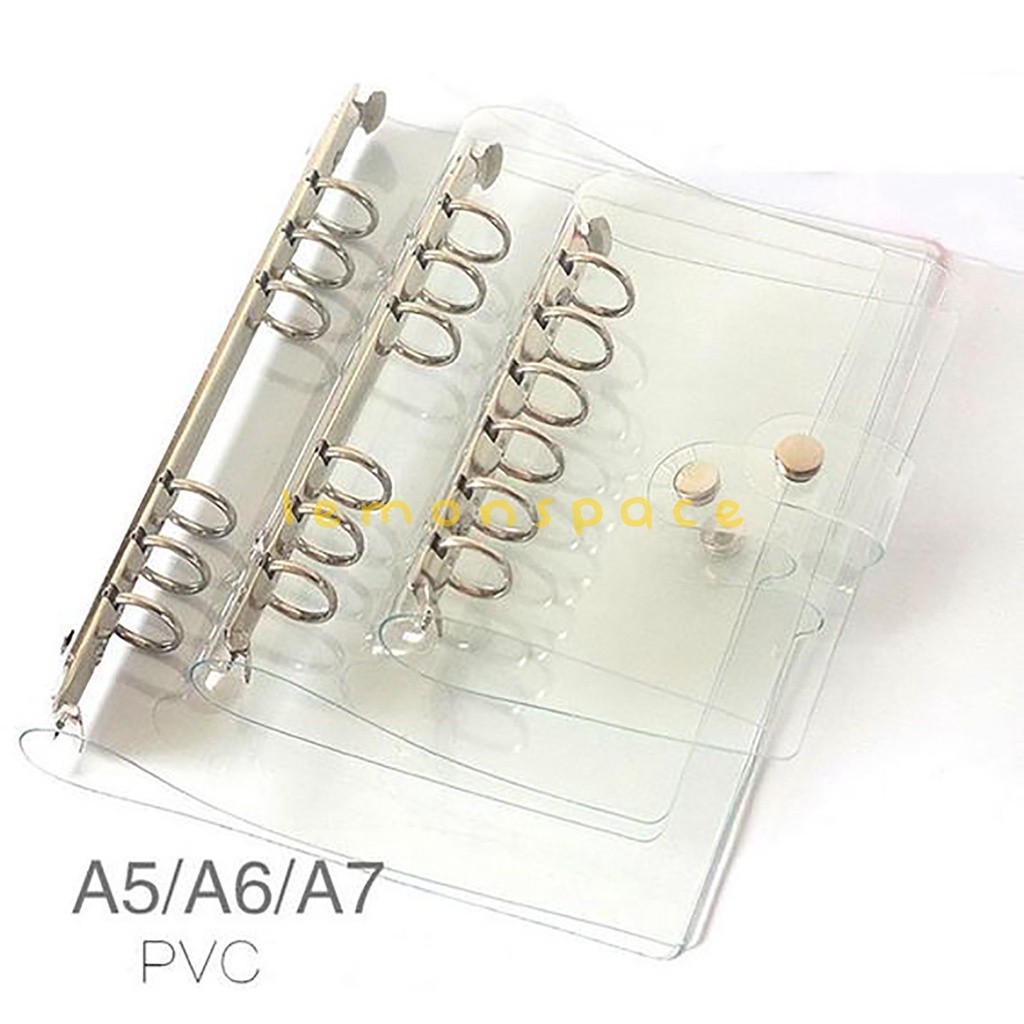 A7 A6 A5 Soft PVC Binder Notebook Journal Loose Leaf Refill Line/Dotted ...