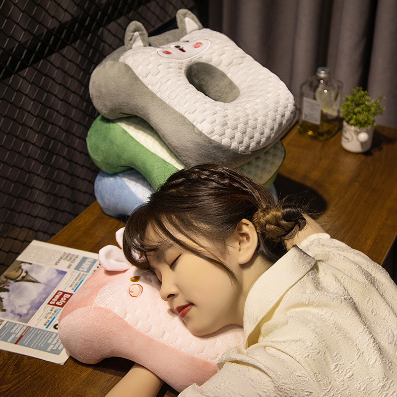 Ice silk nap pillow office nap magic pillow for primary school+bI ...