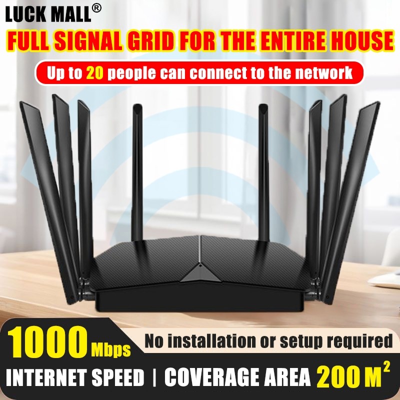 Plug and Play Openline 4G LTE WiFi Router 2.4GHz 2000Mbps Sim Card ...