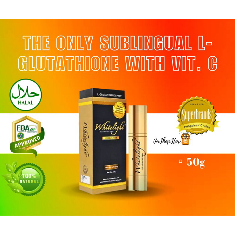 WHITELIGHT:n'GLUTATHIONE>i>SUBLINGUAL$RF'SPRAY