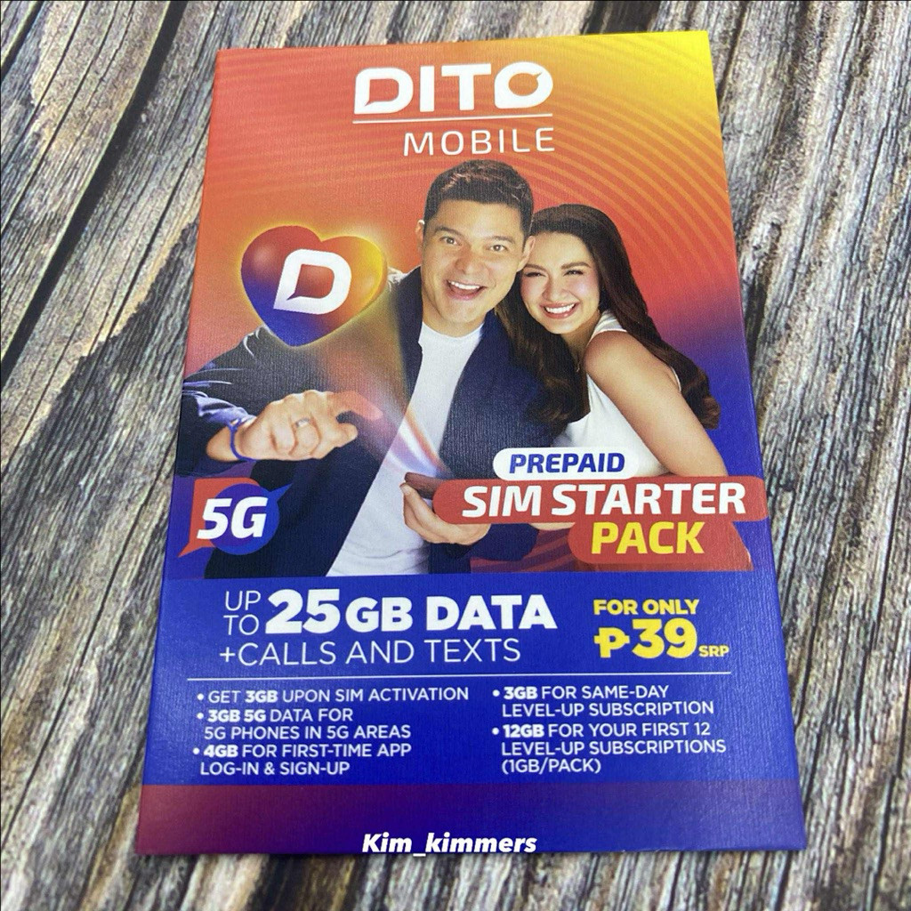 Dito 5G Sim dito Simcard 5g DITO micro nano standard size in`zq]oneI