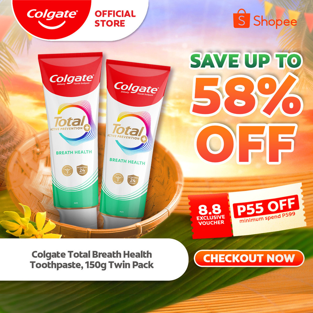 NEW Colgate Total Breath Health Antibacterial Toothpaste, Keeps Breath ...