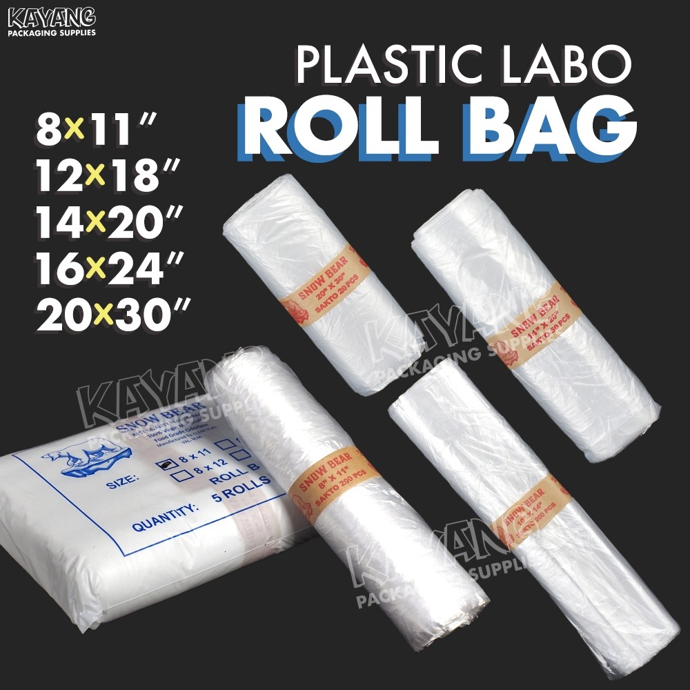 Plastic Labo Rollbag 8x11 / 10x14 / 14x20 / 16x24 /)y.20x30`Z|(Roll.vV ...
