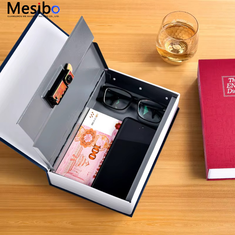 Mini Dictionary Cash Box with Lock Office Student Supplies Hidden Safe ...
