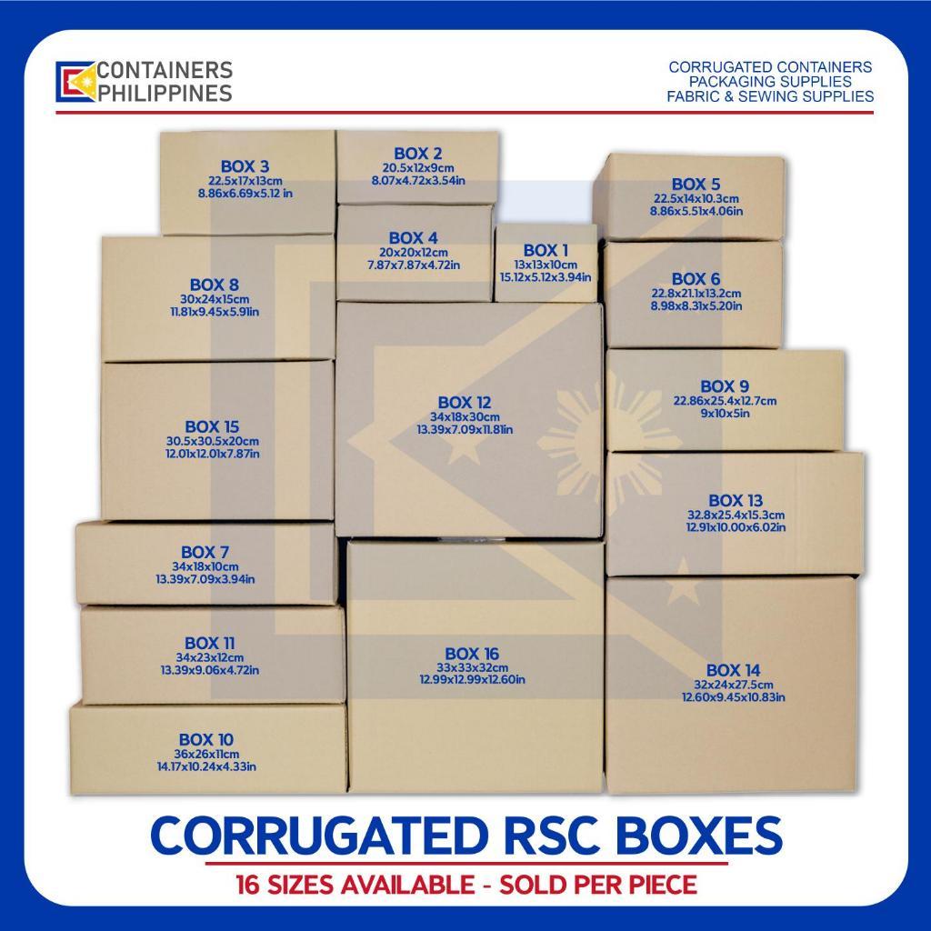 CONTAINERS.PH:r,16%N+Sizes Available Corrugated Box RSC Box Shipping ...