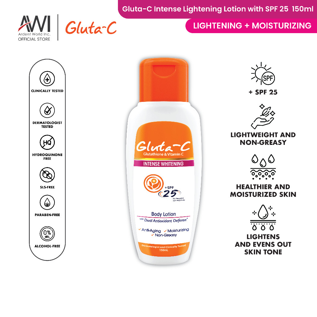 gluta-c glutathione philippines Intense Whitening Lotion with)QD&SPF*IH'25%c^300mL LIPOTHIONE+ Glutathione, Inulin Fiber Zeelab Volume:Single 50mg vial