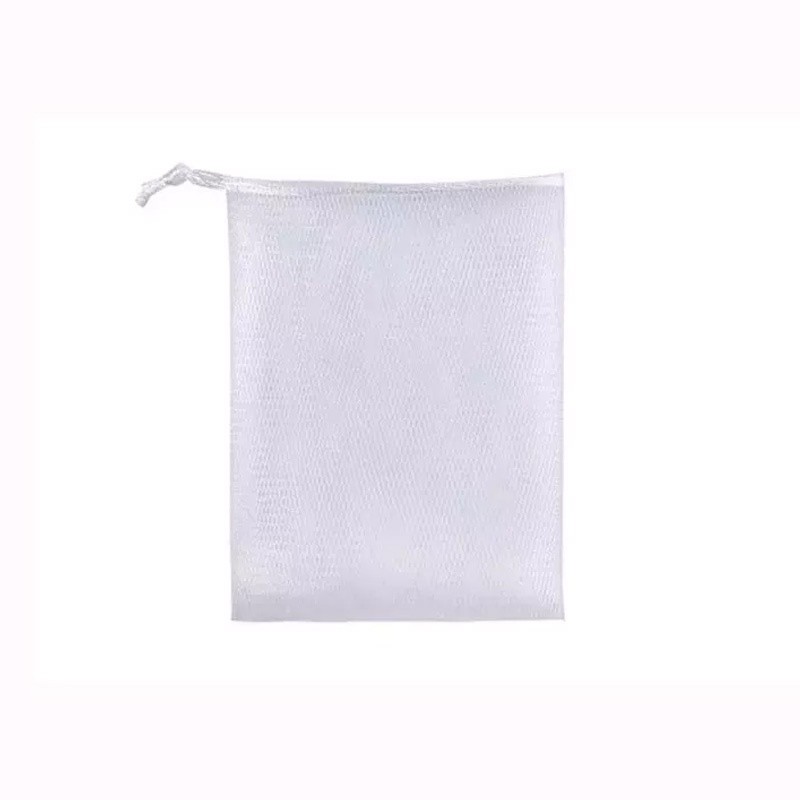 LUCKIN MART Mesh Bag Cleansing Foaming Nets, White Pouchiy