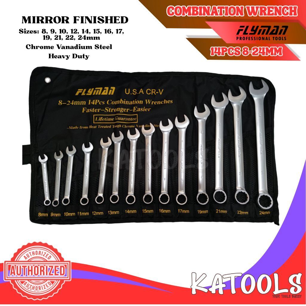 KATOOLS ~ Flyman Combination Wrench Set Spanner Open Wrench Close=tg ...