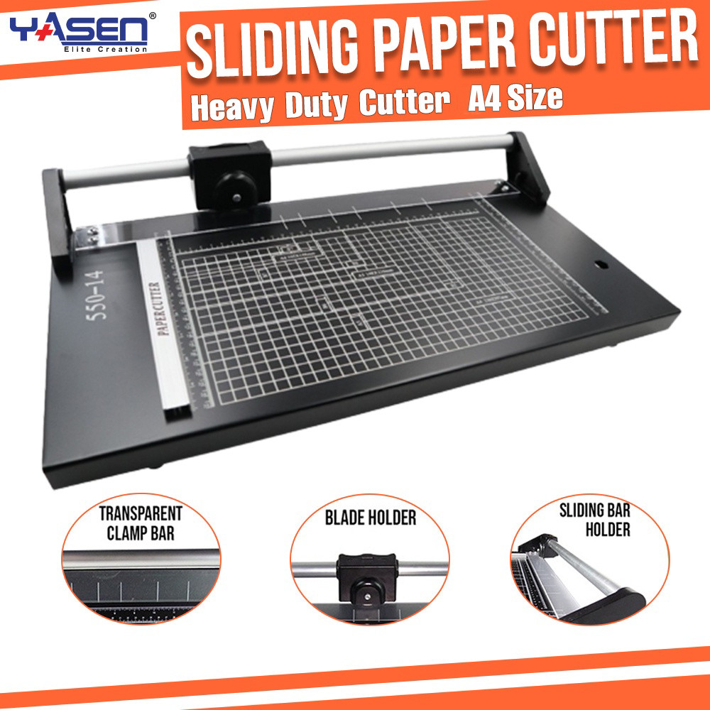 Officom Sliding Paper Cutter A4 Heavy Duty Cutter Sliding