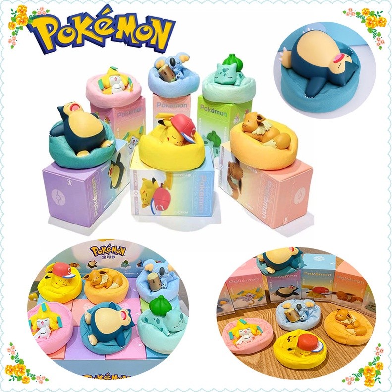 Pokemon Figure Pikachu Sleeping Wonderful Frog Seed Pokémon Kirby ...