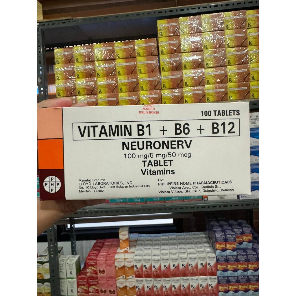 VITAMIN B1 + B6 + B12 NEURONERV | Shopee Philippines
