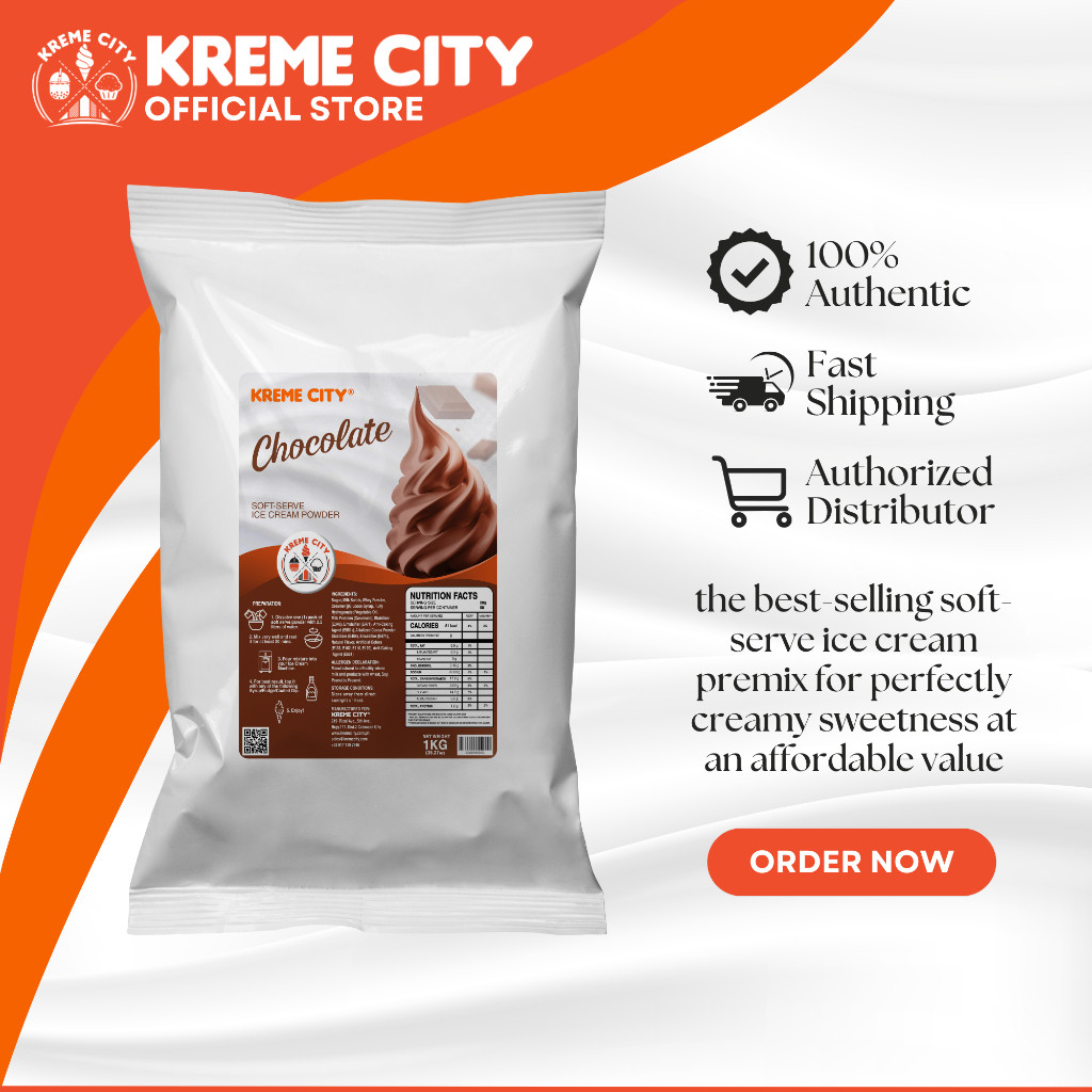 Kreme City Chocolate Soft Serve Ice Cream+S+Powder;kT#Premix[f!1kg ...