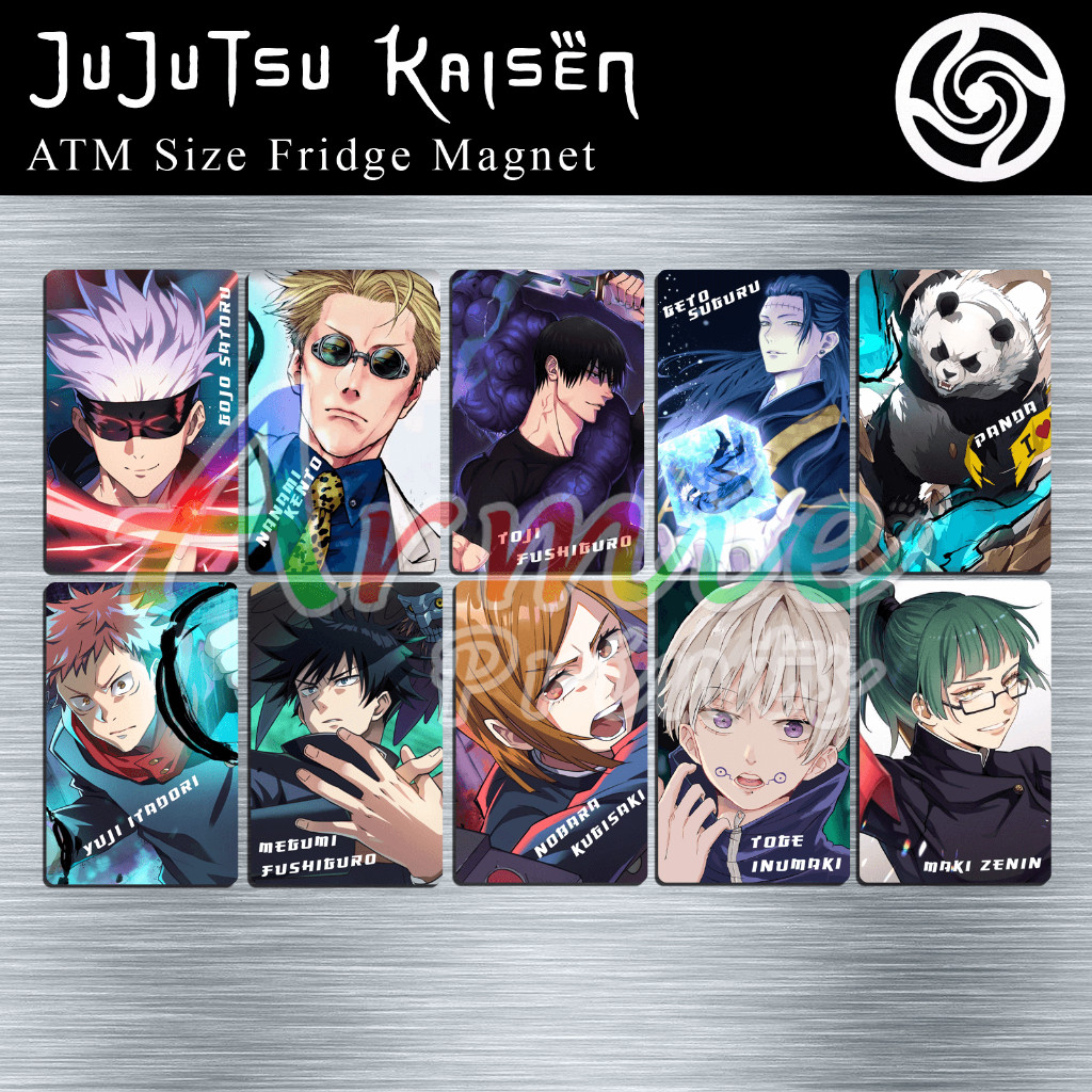 Anime | Jujutsu Kaisen ATM Size Ref Magnets |{DI/Decor-X|{y ...