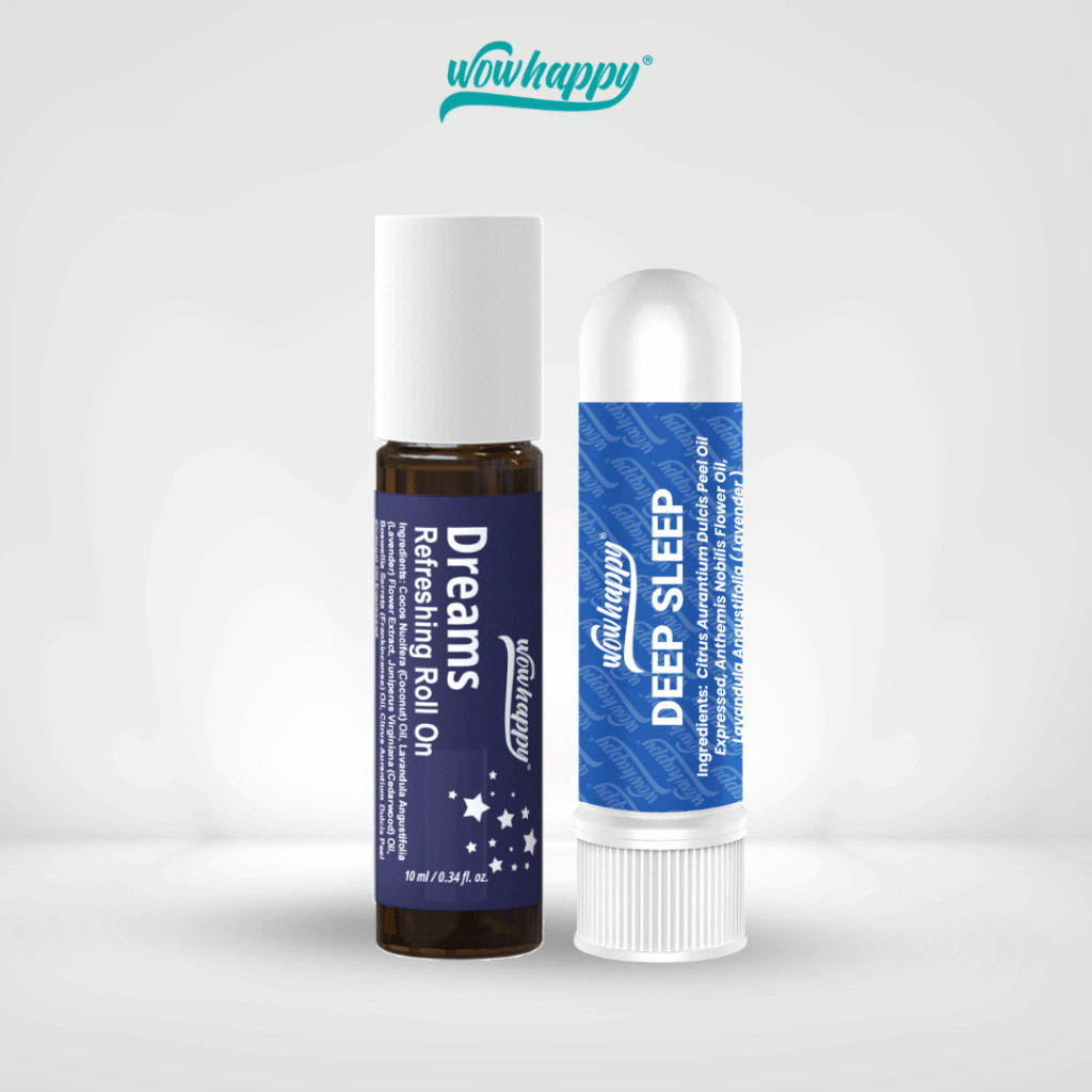 Wowhappy Combo Dreams Essential Roll On &!AW*Deep.Q%Sleep;QA!Inhaler ...