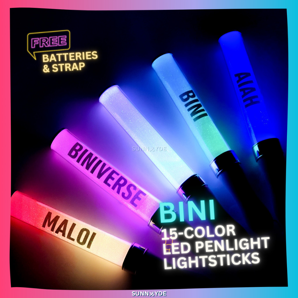 BINI 15-Color Changing LED Lightstick;xh@Penlight)MW{for