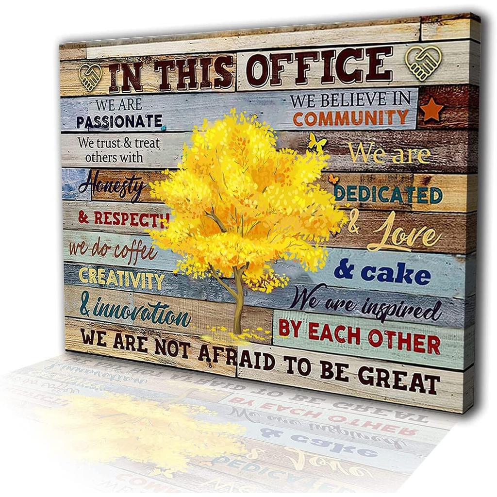 Inspirational Wall Art For Office Motivational Quotes Wall Decor In ...