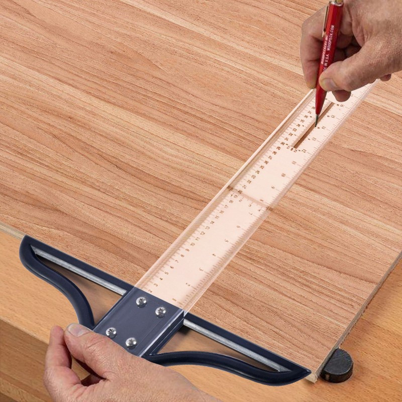 T-Square Acrylic 60/80/100cm T Square Ruler Acrylic Transparent T-Ruler ...
