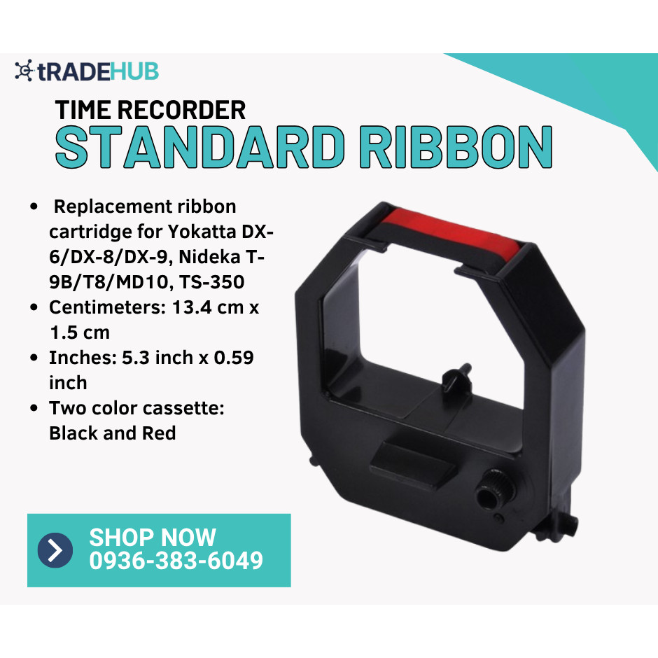 Standard Ribbon Ink Cartridge for Yokatta Dx-6 Bundy Clock, Time ...