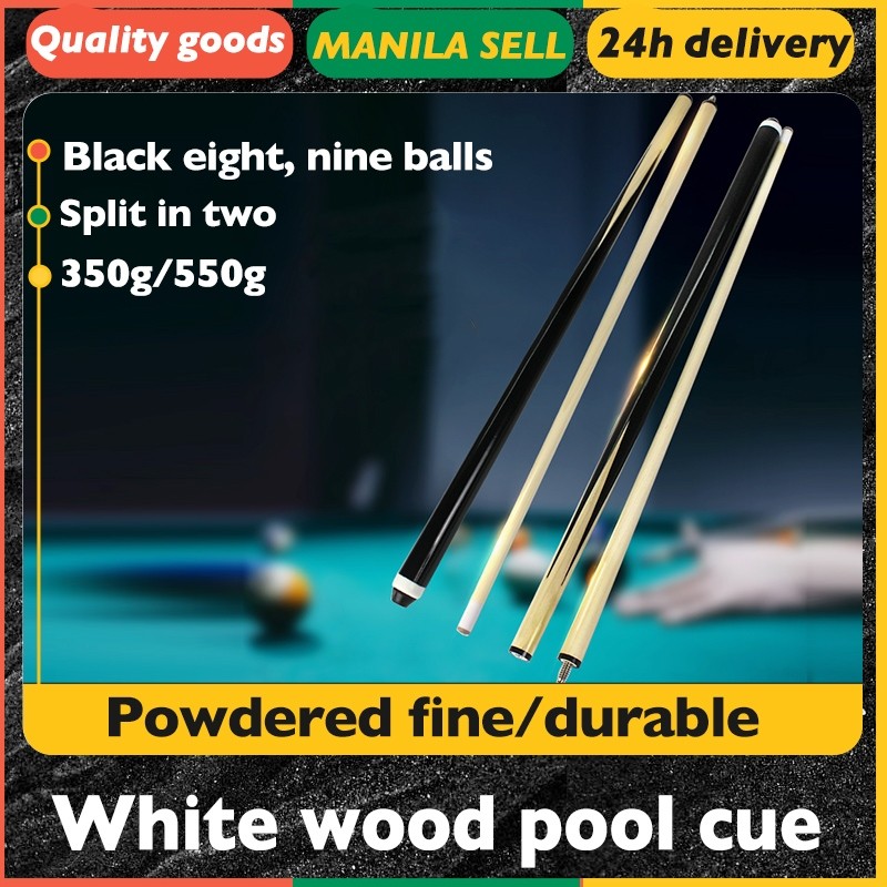 Foldable Wood Cue Pool Stick Snooker Billiards Sport Game HOT SALE Two ...