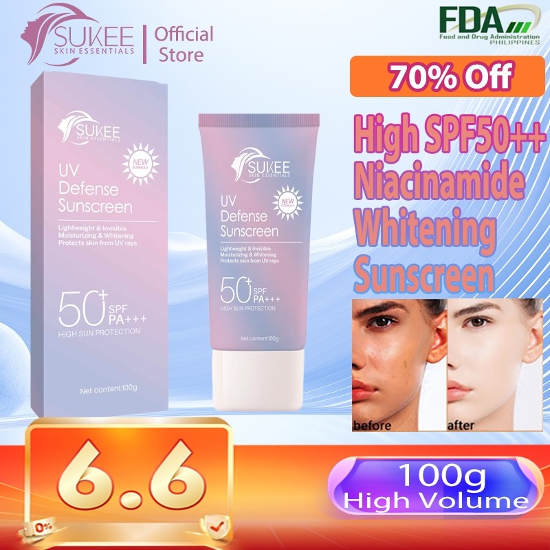 SUKEE Sunscreen UV Defense Original Sun Screen SPF50 PA++ Moisturize ...