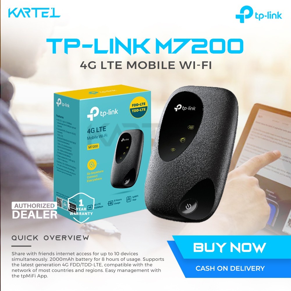 TP-Link>vC]M7200-ZI@4G LTE Mobile Wi-Fi | Pocket WiFi |:wa:Open+VL