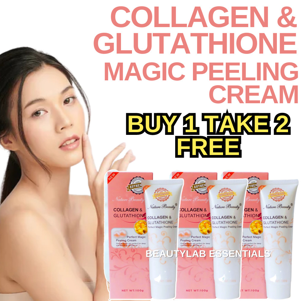 nature beauty collagen and glutathione perfect magic peeling cream how to use Authentic Collagen and Glutathione peeling cream, Gently action gel perfect for deep and thorough exfoliation 100g THERAPINA Aromatherapy Hand Cream for