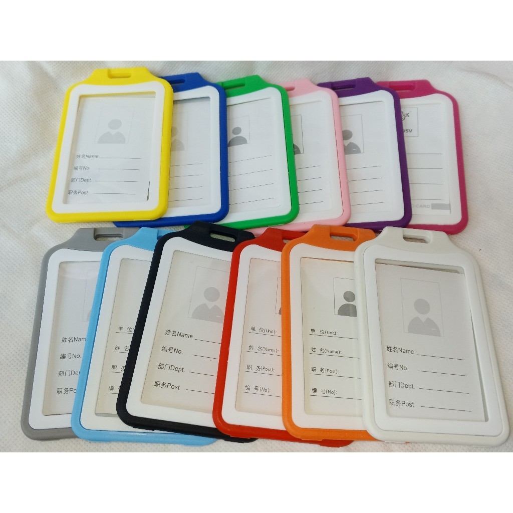 UCARD BICOLOR TRANSPARENT CARD HOLDER / ID CARD HOLDER (!fC)2-k^Pieces ...
