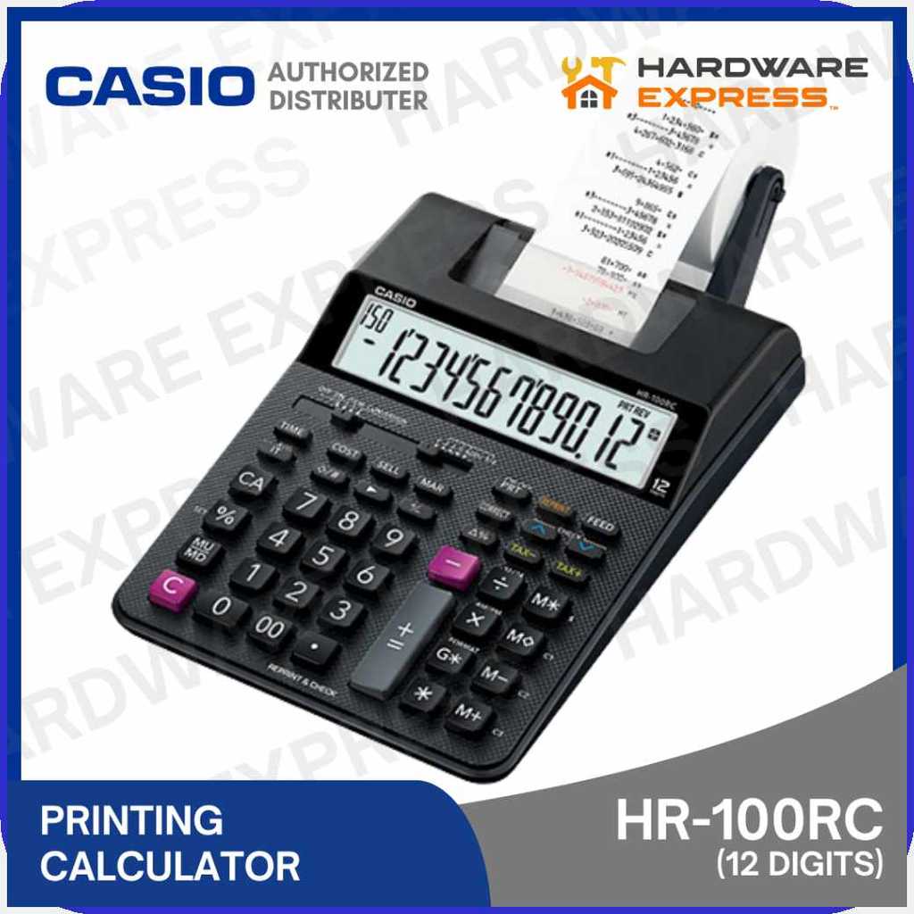 CASIO HR-100RC Adding Machine Printing}ad`Calculator_qw~12{n*Digits ...