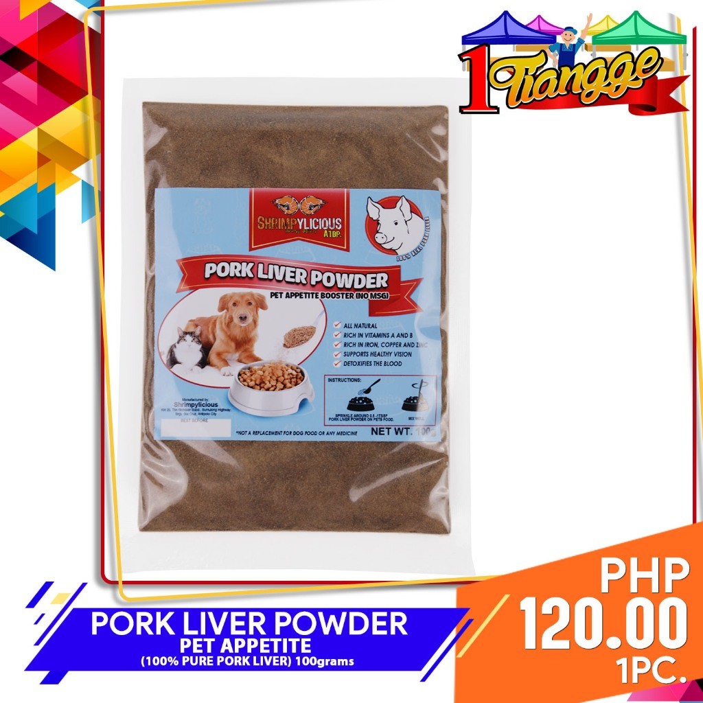 1Tiangge 1pc Pork liver Powder for Dog / Cat 100g Food Topper Appetite ...