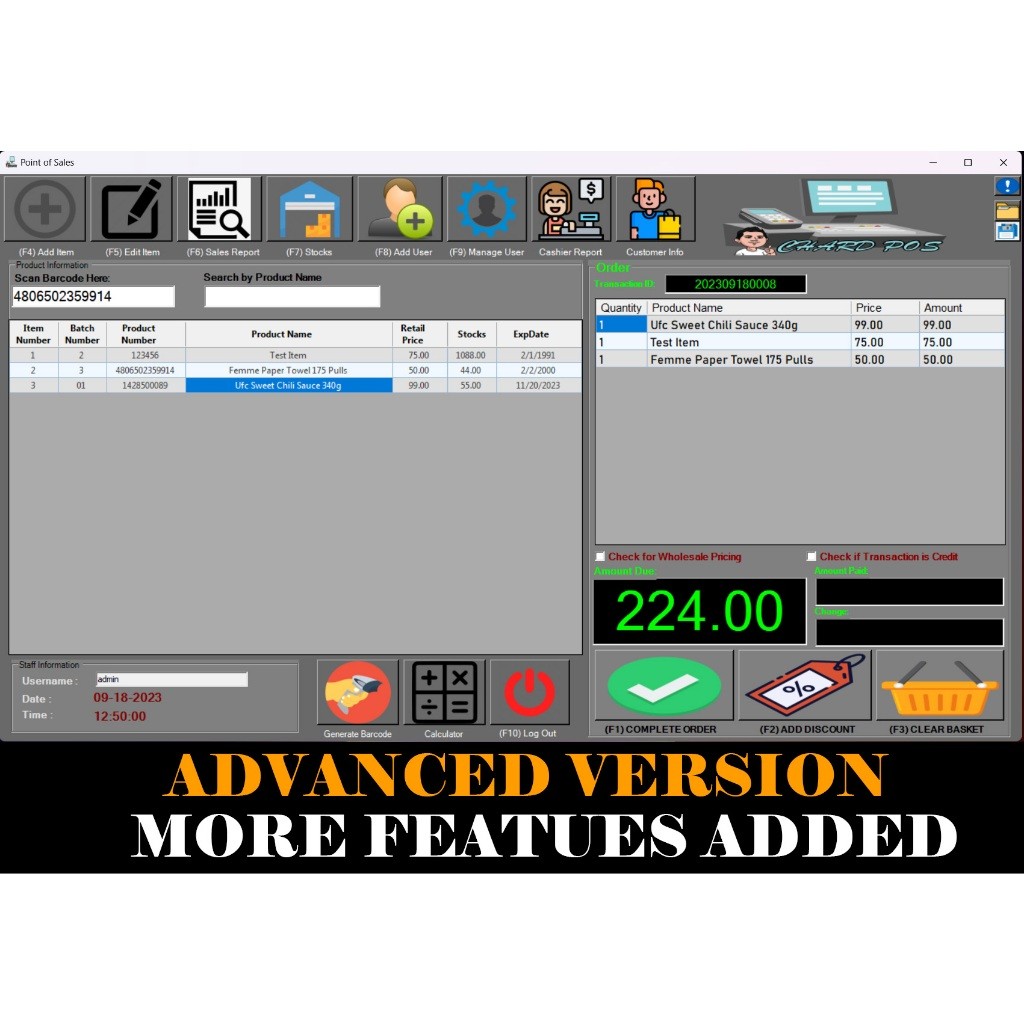 Sales and Inventory Monitoring System- Advance Version (Lifetime Access ...