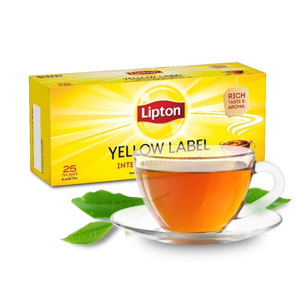 Lipton Yellow Label Tea Black Tea (2g x 25 Tea Bags) | Shopee Philippines